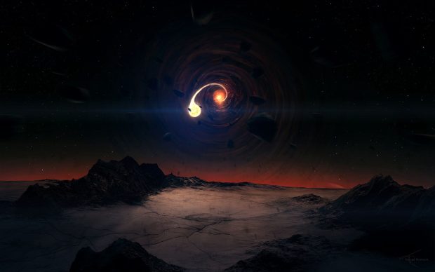 Space Black Hole Wallpaper HD.