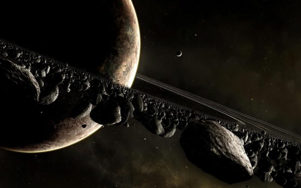 Space Saturn Wallpaper HD.