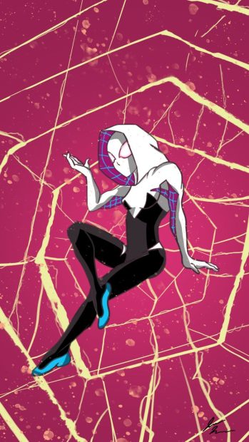 Spider Gwen Aesthetic Wallpaper HD.