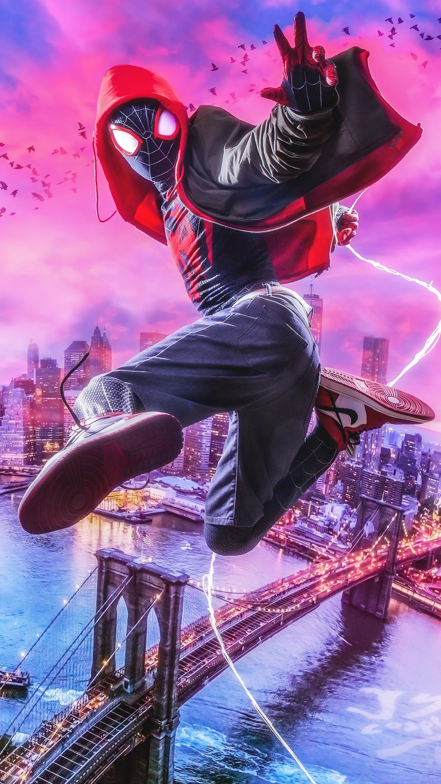 320303 Miles Morales SpiderMan Into the SpiderVerse 4K  Rare Gallery  HD Wallpapers