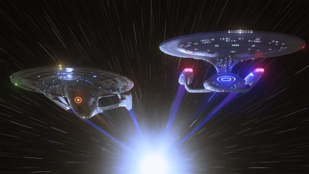 Star Ship Star Trek Background.