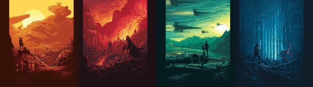 Star Wars Dual Monitor Wallpaper Computer Free download.