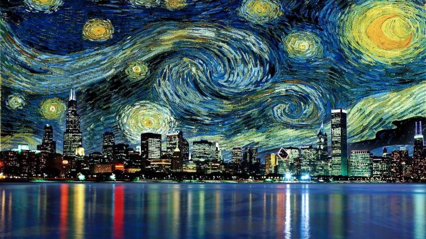 Starry Night Desktop Wallpaper.