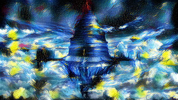 Starry Night HD Wallpaper.