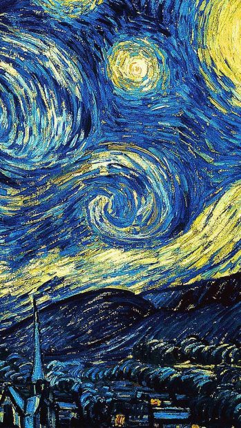 Starry Night Wide Screen Wallpaper HD.