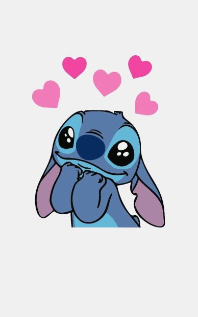 Stitch Cute Sad Wallpaper High Quality.