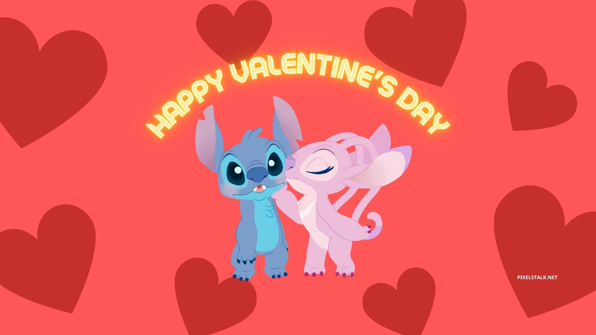 Stich And Valentines Wallpapers  Wallpaper Cave