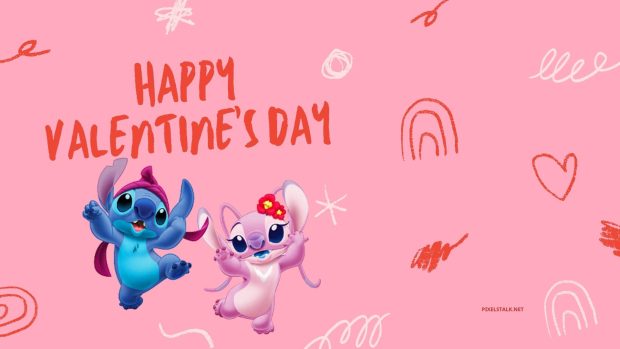 Stitch Valentines Day Wallpaper (2).