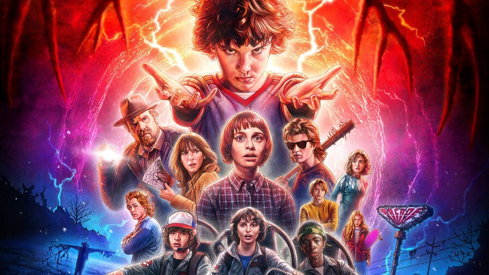 The Mind Flayer Coming HD Stranger Things Wallpaper HD TV Series 4K  Wallpapers Images Photos and Background  Wallpapers Den