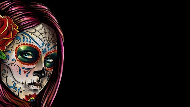 Sugar Skull HD Wallpaper Computer.