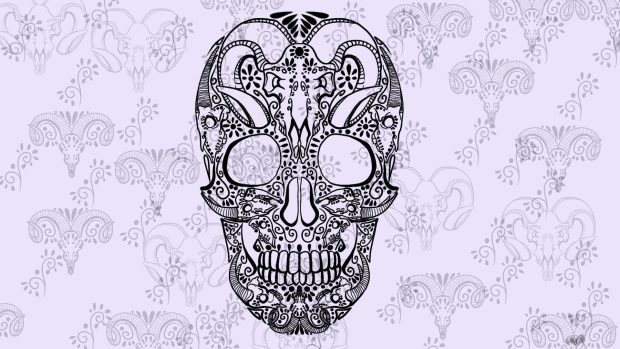 Sugar Skull Wide Screen Wallpaper.