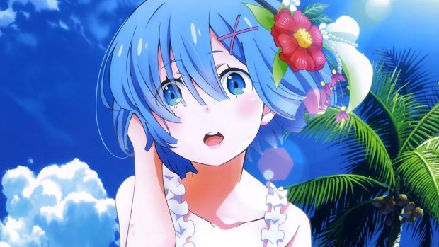 Summer Anime Girl Wallpaper HD.