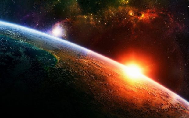 Sun Outer Space Background HD.