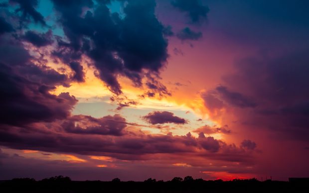 Sunset Clouds Wallpaper HD.