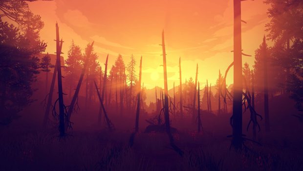 Sunset Firewatch HD Wallpaper.