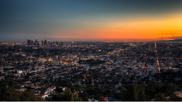 Sunset LA Wallpaper HD.