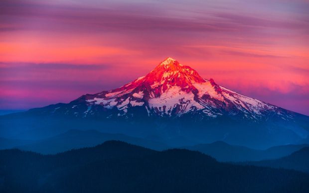 Sunset Mountain Wallpaper HD.