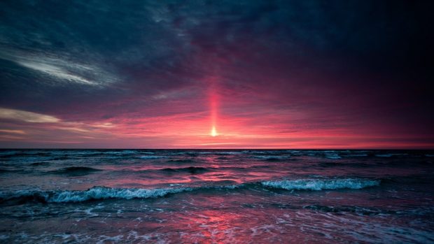 Sunset Ocean Wallpaper HD.