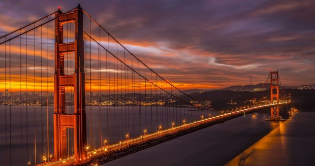 Sunset San Francisco Wallpaper HD.
