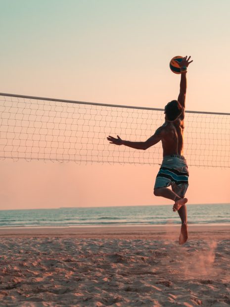 Sunset Volleyball Wallpaper HD.