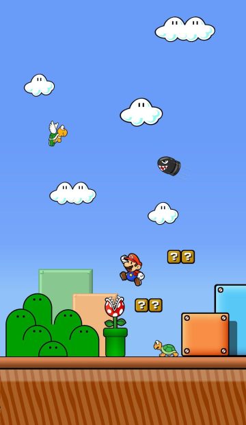Super Mario Iphone Background HD.