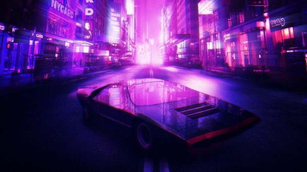 Synthwave Wallpaper Desktop.