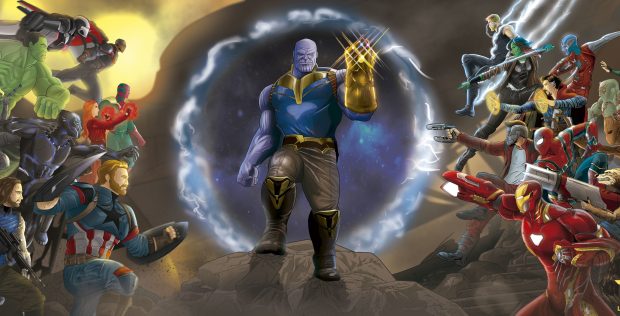 Thanos HD Wallpaper Computer.