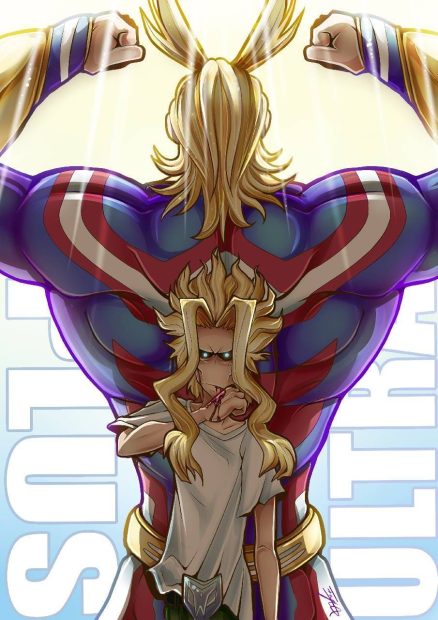 The best All Might Background.