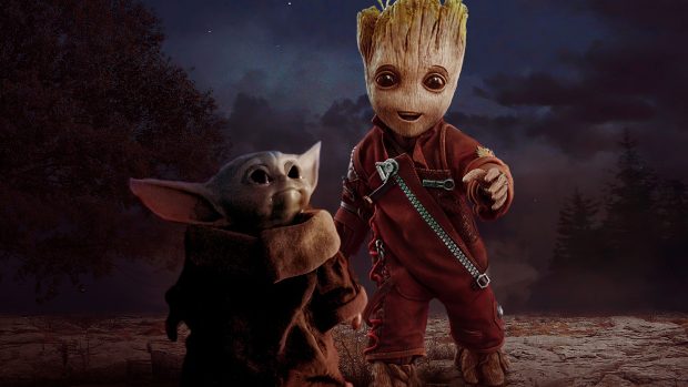 The best Baby Yoda Background.