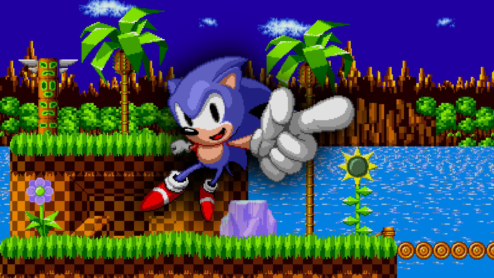 Sonic Fan Remix - Emerald Hill Zone 3 HD Wallpaper • GamePhD