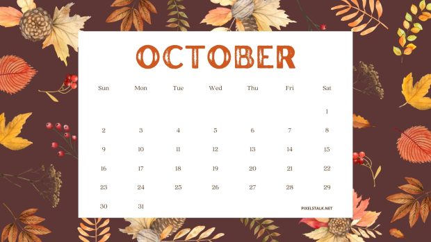 The best October 2022 Calendar Wallpaper.