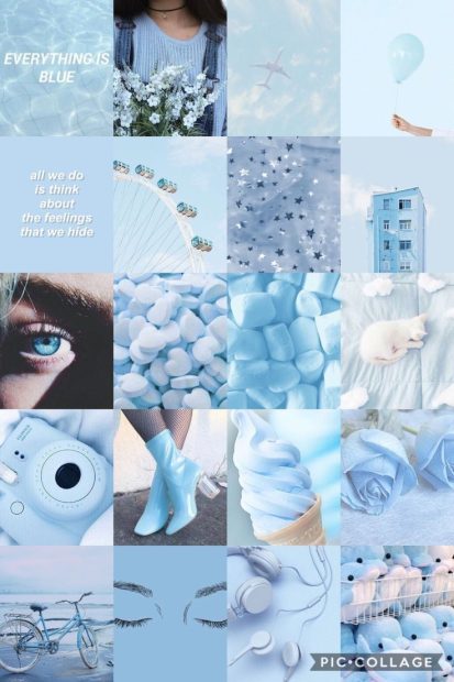 The best Pastel Blue Wallpaper Aesthetic HD.