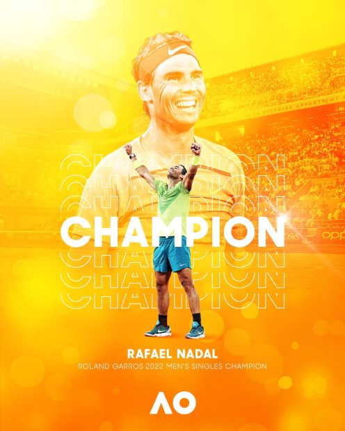 The best Rafael Nadal Roland Garros 2022 Champions Wallpaper HD.