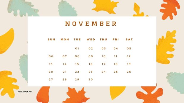 The latest November 2022 Calendar Wallpaper.