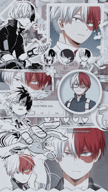 Todoroki Aesthetic Background for Mobile.