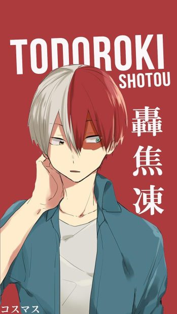 Todoroki Aesthetic Background for iPhone.