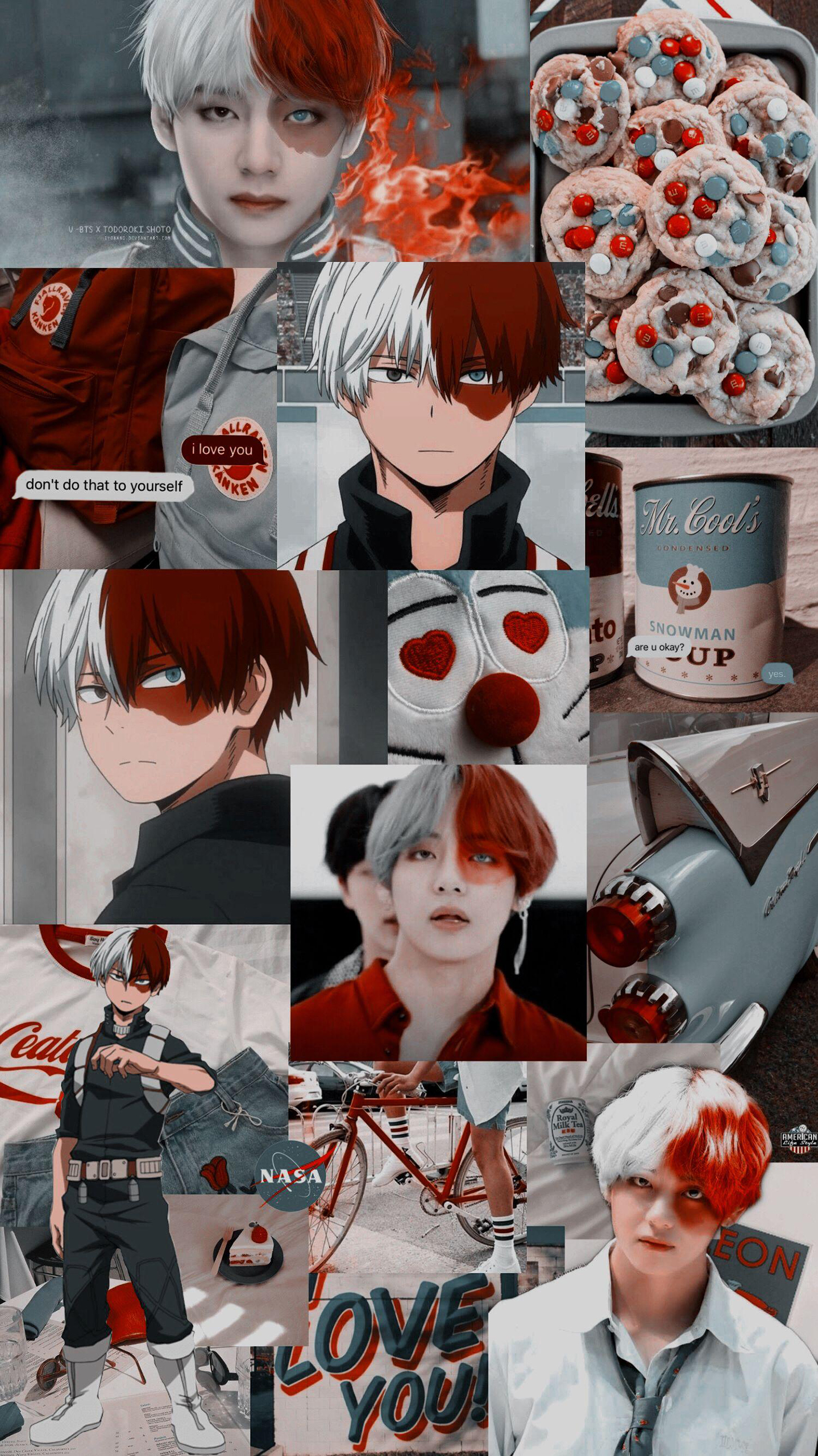 Download My Hero Academia Todoroki Red Aesthetic Wallpaper  Wallpaperscom