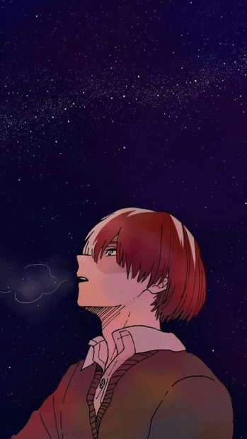 Todoroki Aesthetic Wallpaper for Android.