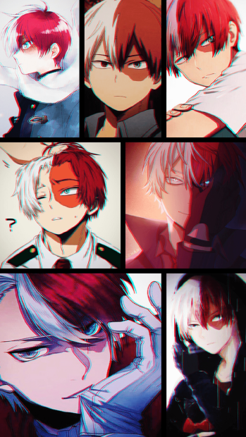 Todoroki Aesthetic Wallpaper for iPhone.