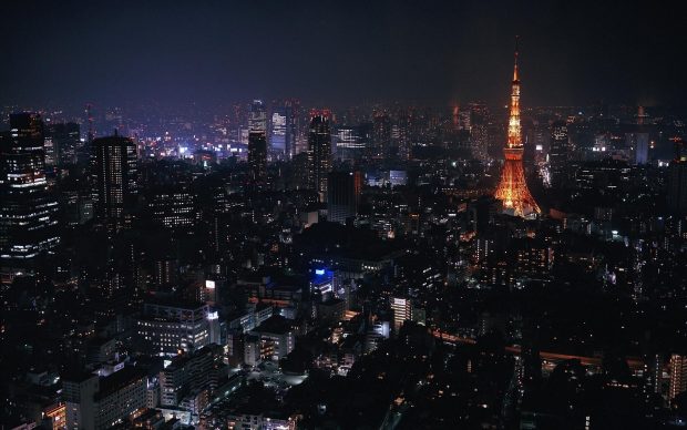 Tokyo Wide Screen Wallpaper.