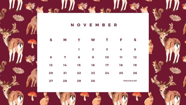 Top Free November 2022 Calendar Background HD.