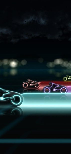 Tron 4K Background MotoBike.