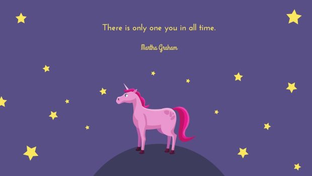 Unicorn Cute Computer Wallpaper.