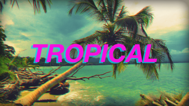 Vaporwave Wide Screen Background HD.