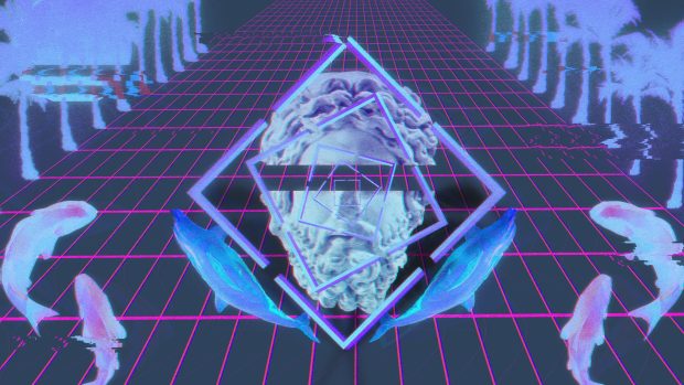 Vaporwave Wide Screen Wallpaper HD.