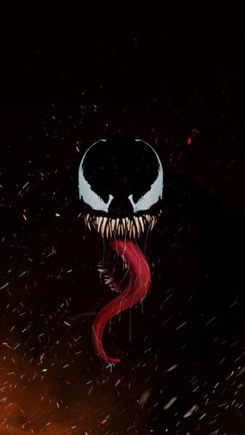 Venom Apple Wallpaper 4K HD.