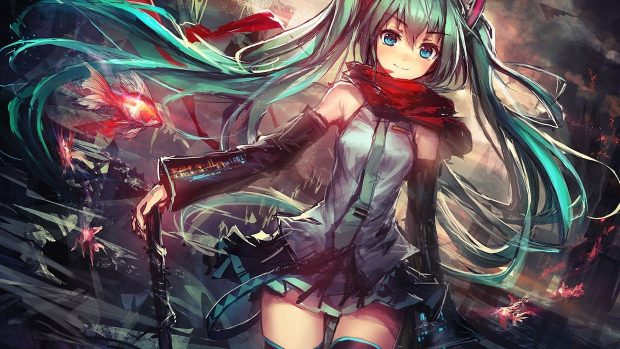 Vocaloid Wide Screen Wallpaper.