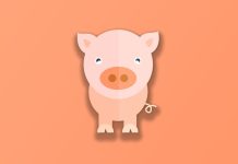 Wallpaper Cute Pig.