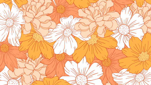 Wallpaper Desktop Wallpaper Aesthetic Flower.