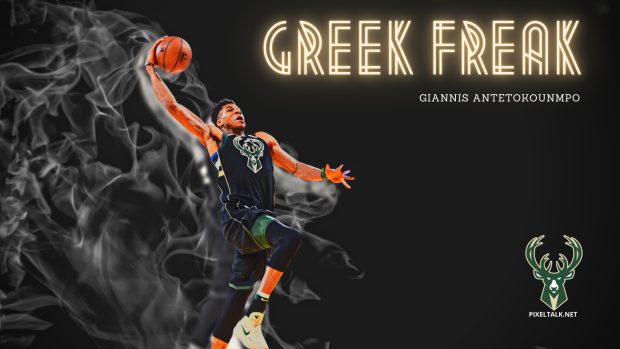 Wallpaper Giannis Antetokounmpo.